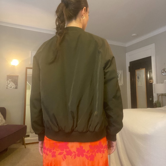 Green Bomber Jacket - Picture 2 of 4